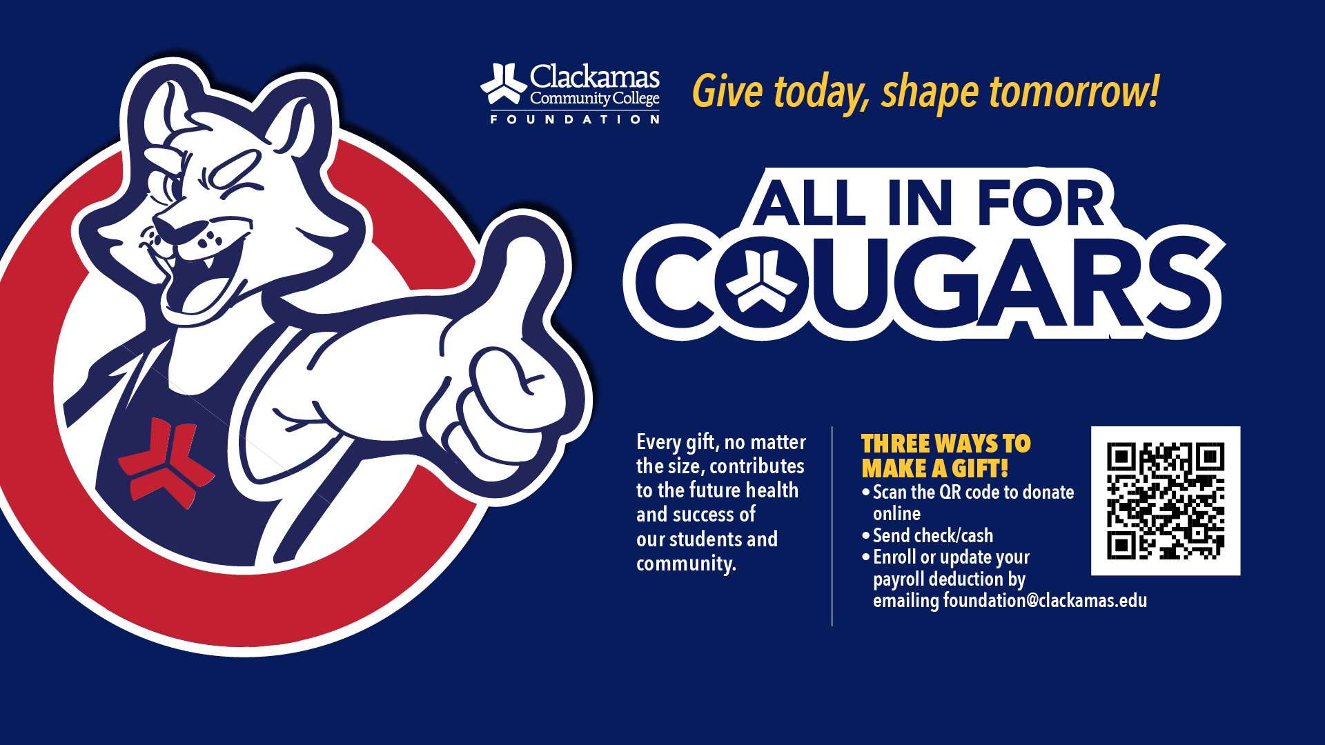All in for Cougars_readerboard_Evergreen