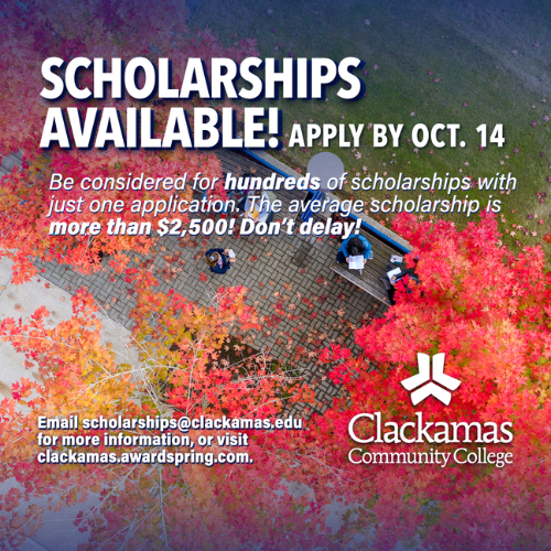 Scholarships Available - Fall - 500x500